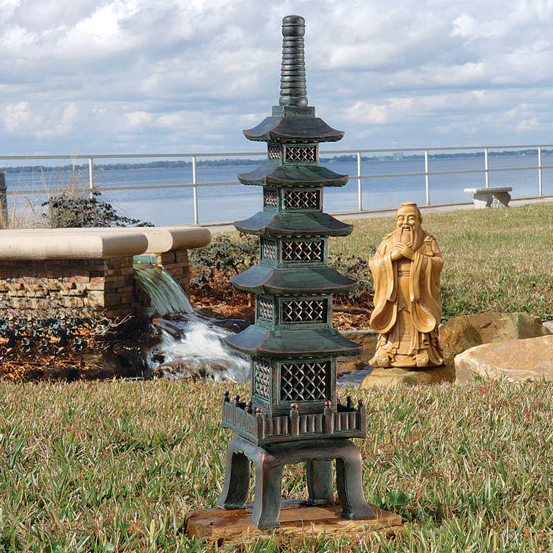 Design Toscano The Nara Temple Pagoda Garden Art & Reviews | Wayfair